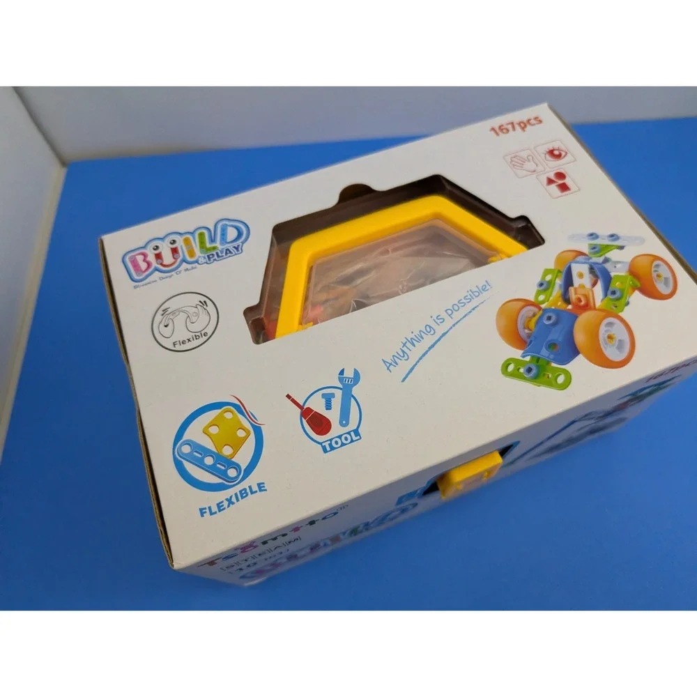 Tsomtto 167 Pc Building Block STEM Toy 10-in-1 Build & Play J-7748 NEW